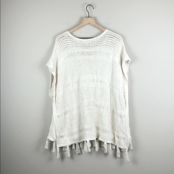 Lucky Brand Fringe Poncho Sweater (Size XS/S) - Picture 5 of 5